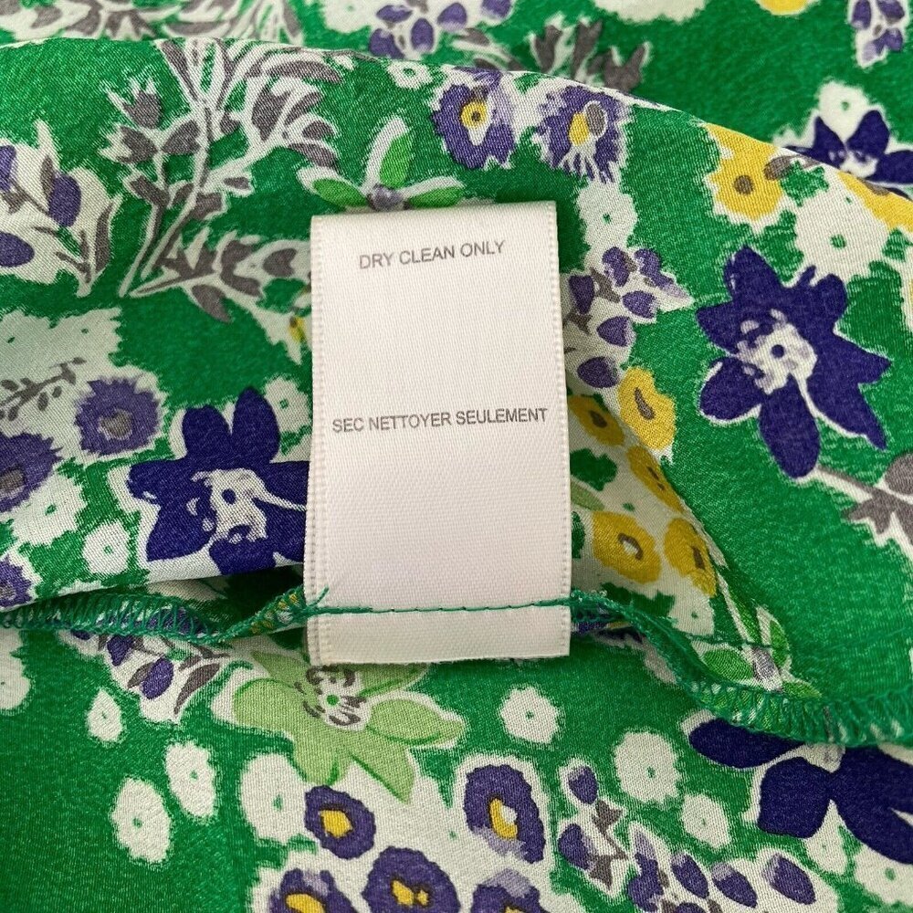 Vintage Rebecca Taylor Y2K Fairy Silk Tank Top Cami Kelly Green Yellow Boho 2 - Picture 12 of 12